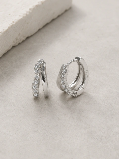 Argollitas Twin Silver