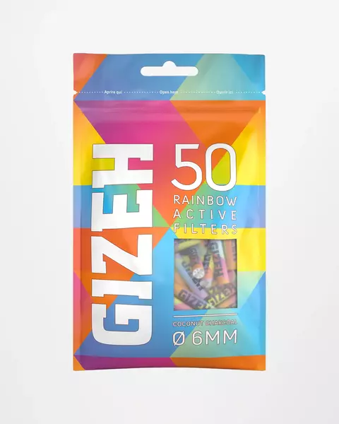 Gizeh Filtro Coco Carbon Rainbow Reutilizable x50u - comprar online