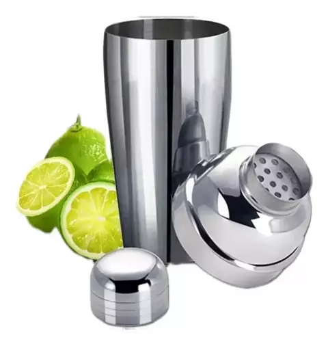 Coqueteleira Inox 750ml Drinks Caipirinha Coquetel Bar Prateado - comprar online