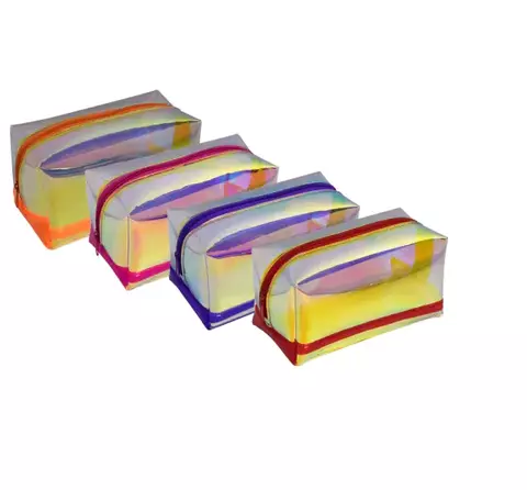 Estojo Escolar em PVC Cristal Holográfico Magic - DAC - comprar online