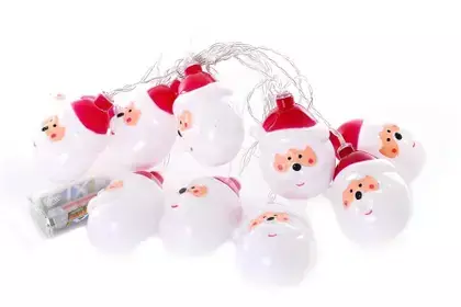 Pisca Pisca de Papai Noel Branco com 2 Metros e 10 Lâmpadas - Wincy - comprar online