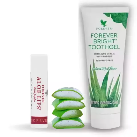 Gel dental + Protetor Labial de Aloe Vera