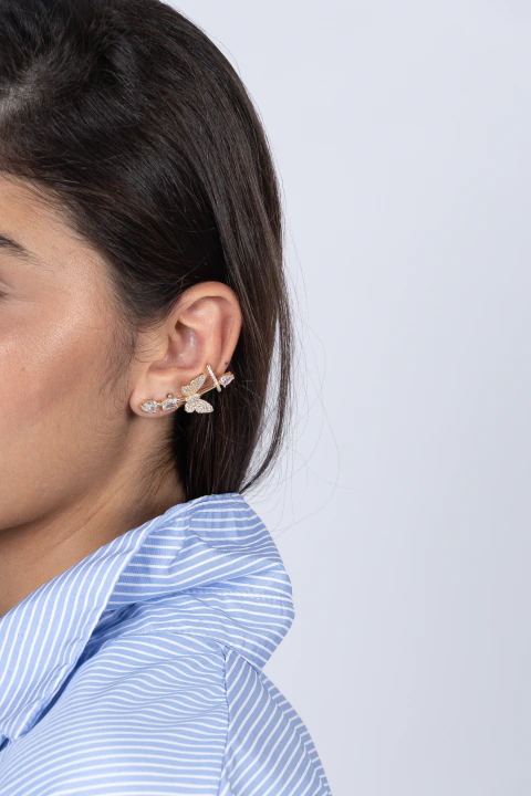 Earcuff borboleta