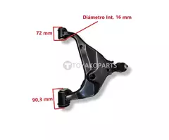 PARRILLA INFERIOR HILUX 2016- LH COMPLETA *TOYAKO* - KODO PARTS REPUESTOS