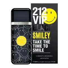 212 VIP Black Smiley Carolina Herrera Para Hombre 100ml - comprar en línea