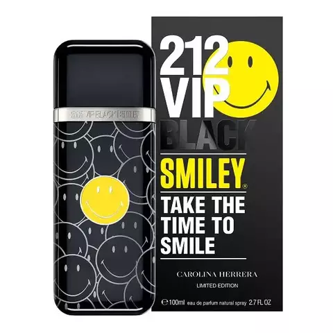 212 VIP Black Smiley Carolina Herrera Para Hombre 100ml - comprar en línea
