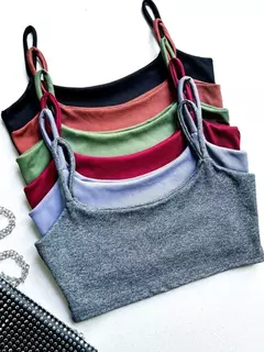 Cropped em Ribana Alça Fina Tiane Ref. 991 - Sixteen 