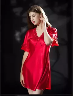 Camisola feminina de cetim - loja online