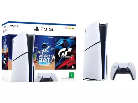 PlayStation 5 Edição 2025 – Console 1TB + 2 Jogos + Controle DualSense Branco