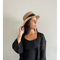 Sombrero De Rafia Con Moño - tienda online