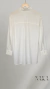 Camisa Oversized Patrícia Off-White 100% algodão - comprar online