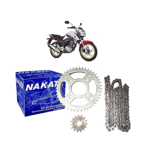 KIT TRANSMISSÃO CB250F ABS C/RETENTOR - NAKATA - comprar online