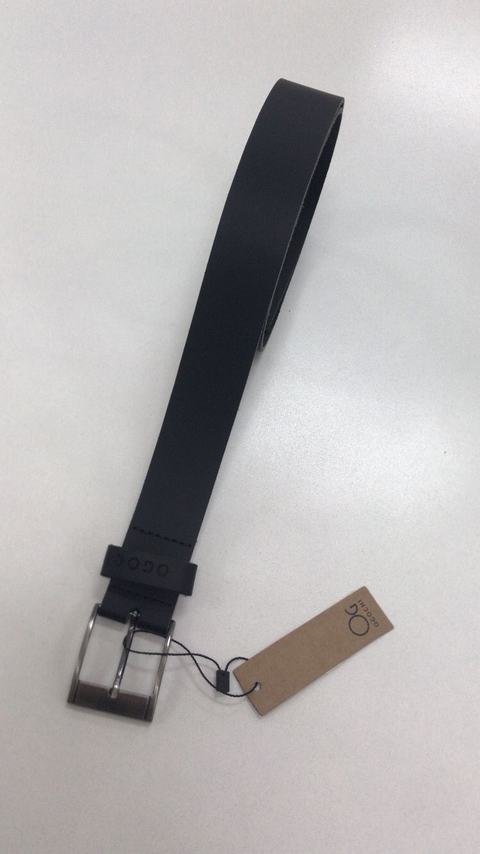 CINTO INF EM COURO LISO PRETO TAM M