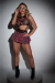 Fantasia Estilo Colegial Feminina com Saia e Top - TP Com. Import. e Import. Ltda