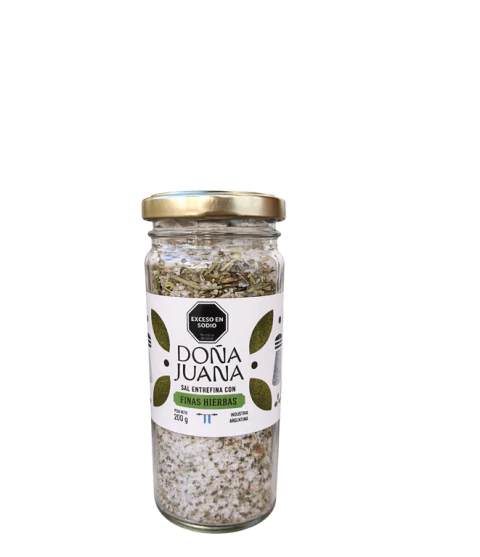 Sal Saborizada finas hierbas Doña Juana 200 grs.