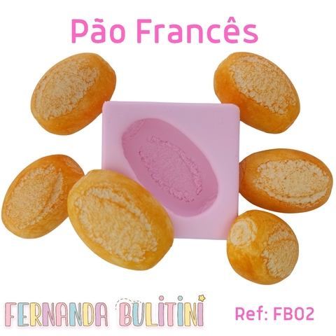 Molde de Silicone Pão Frances - FB02 - Fernanda Bulitini