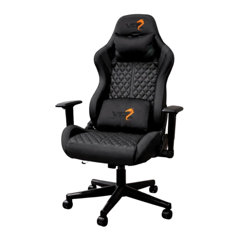 SILLA GAMER PRO VRX NEGRA ERGONOMICA ALTURA REGULABLE