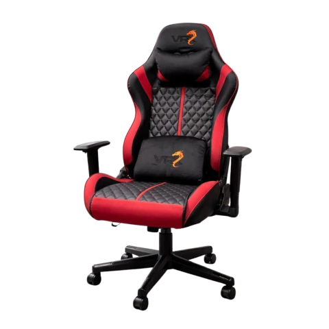 SILLA GAMER PRO VRX ROJA Y NEGRA ERGONOMICA ALTURA REGULABLE