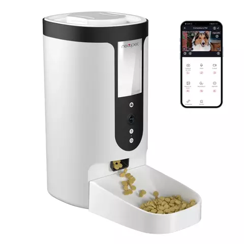 Alimentador Automático Newpet 4 Litros com Câmera – Controle por App para Cães e Gatos - comprar online