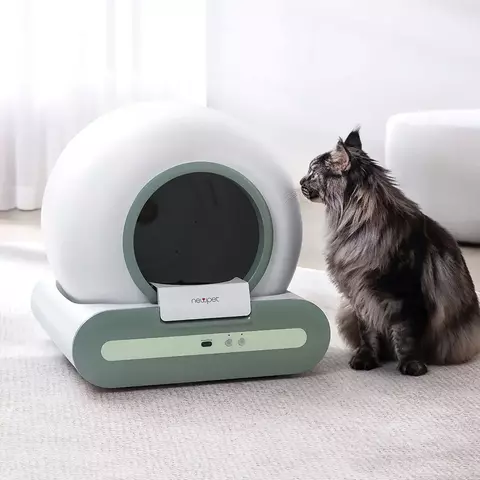 Newpet Caixa de Areia Automática Inteligente para Gatos – Autolimpeza e Design Fechado