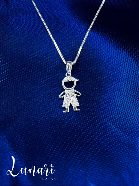 Colar menino cravejado