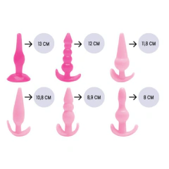 Kit Plug Anal Especial 6 Unidades Sexy Import - comprar online