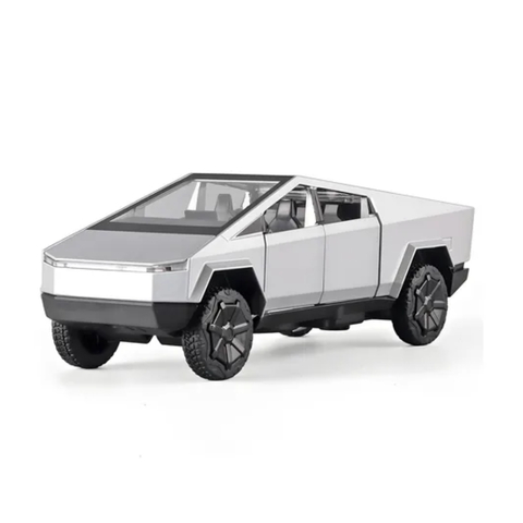 Auto a Control Remoto Estilo Cybertruck Plateado