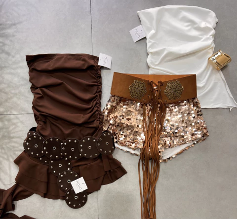 Baby short lentejuelas