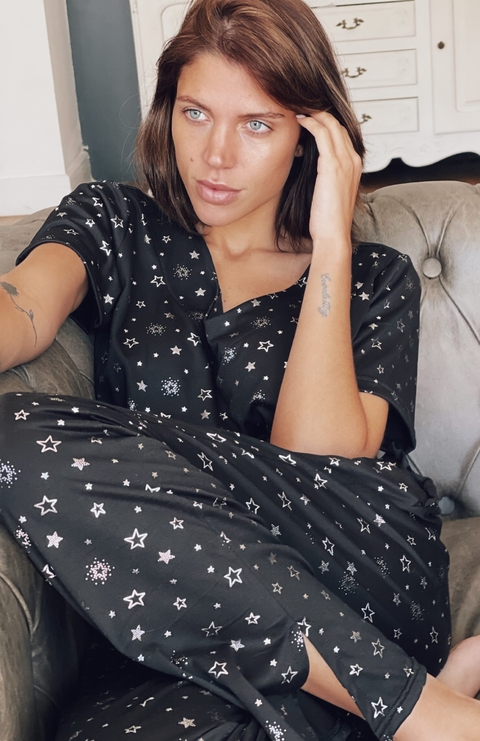 Pantalon Pijama Bow - Astra Black