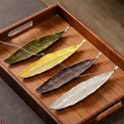 Folha Zen – Incensário Longo Suporte de Incenso e Coletor de Cinzas - comprar online