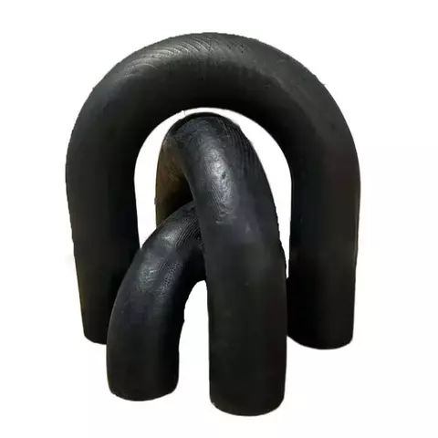 Ornamento decorativo de arco de madeira estilo boho, esculpido à mão