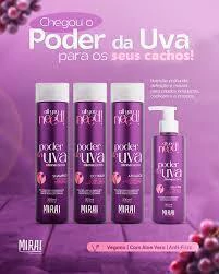Kit Cachos – Poder da Uva Mirai (Nutrição, Definição e Brilho para Cabelos Cacheados)