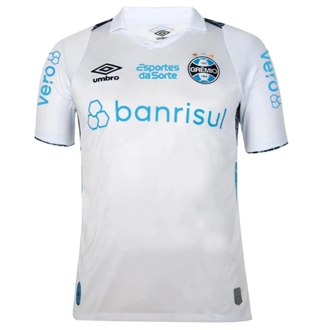 Camisa Grêmio II 24/25 - Torcedor Umbro Masculina - Branca com patrocínio