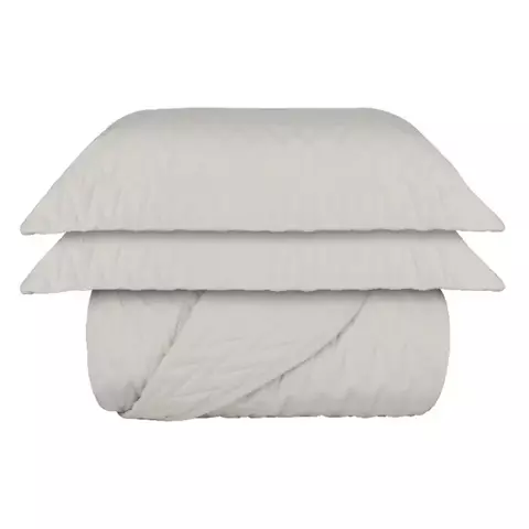 Kit Cobre Leito Casal Matelassê 100% Algodão 200 fios 03 Peças - Sultan