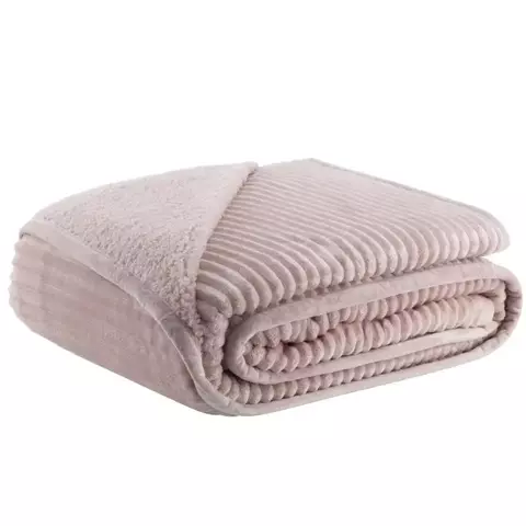 Cobertor King Blanket Lugano Dupla Face 2,60m X 2,40m Kacyumara - Rose