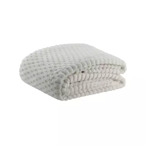 Cobertor Casal Blanket Zurich Jacquard 1,80m X 2,20m Kacyumara - Off White