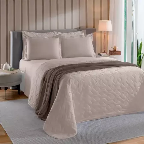 Kit Cobre Leito Solteiro Reffinata 100% Algodão 200 Fios - Buettner