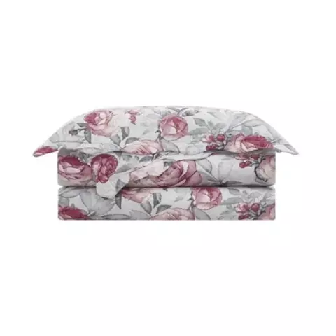 Kit Colcha Solteiro Evolution Patchwork 02 Peças Estampado Camesa - Serenity