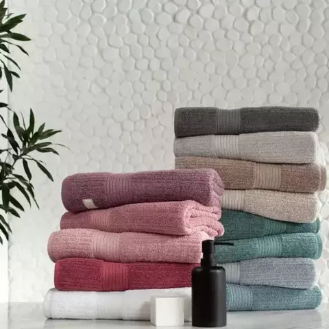 Toalha de Rosto Canelada Fio Penteado 48cm X 85cm - Buddemeyer