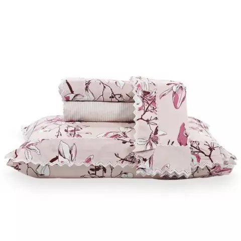 Jogo de Cama King Percal 200 Fios 04 Peças Marken Fassi - Dijon