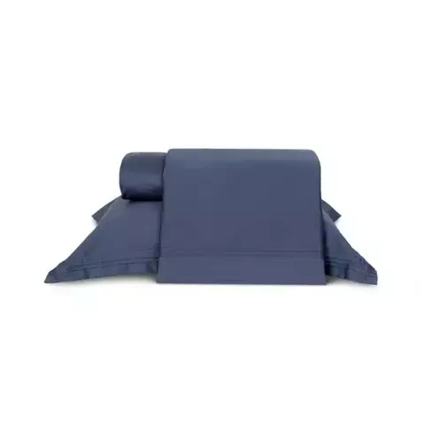 Jogo de Cama Vienna King 04 Peças Percal 400 Fios Lavive - Azul