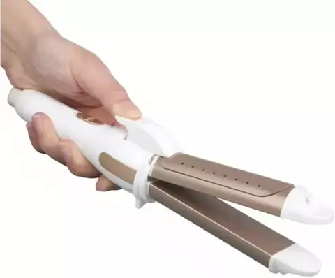 Prancha Chapinha e Modelador de Cachos Profissional 2 em 1 – Liso Perfeito ou Cachos Deslumbrantes