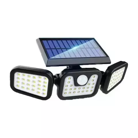 Luminária Solar com Sensor de Movimento 74 LEDs – Super Brilhante, IP65, 3 Modos Inteligentes