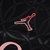 Camisa Paris Saint-Germain Pré-jogo 24/25 - Torcedor Jordan Masculina - Preta com detalhes em cinza e rosa - FutVibes