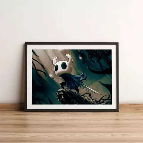 Pintura de videogame de cavaleiro oco, pôsteres de jogos de anime para criança