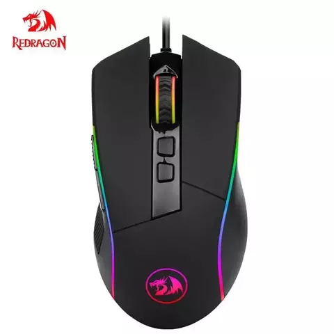 REDRAGON-RGB Mouse de jogos com fio USB, programável, ergonômico, Gamer Mice, - comprar online