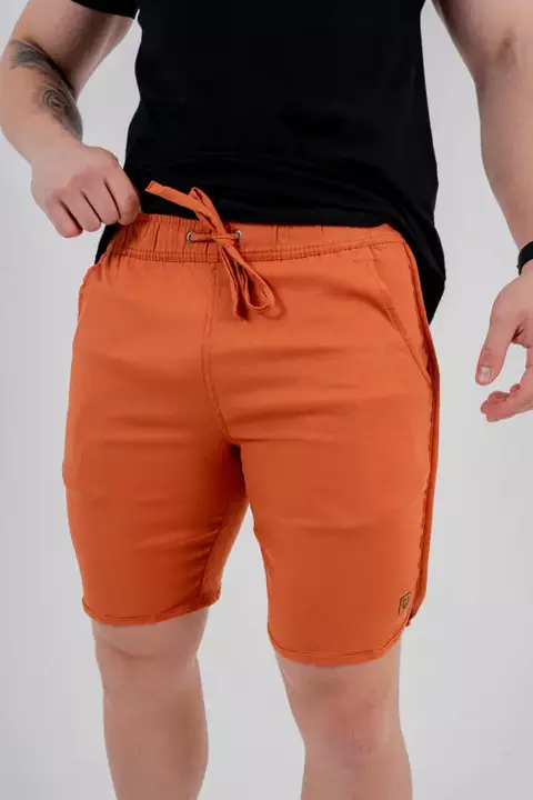 Bermuda De Linho C/ Viés Telha - comprar online