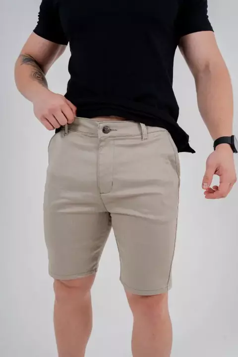 Bermuda Alfaiataria Creme - comprar online