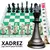 Jogo de Xadrez Oficial com Tabuleiro de Napa 46x46cm – Mimo de Mamãe Estratégia e Concentração - Mimo de Mamãe
