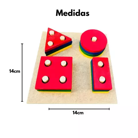 Prancha de Seleção com 16 Peças em Madeira – Mimo de Mamãe Coordenação Motora e Percepção Visual - comprar online